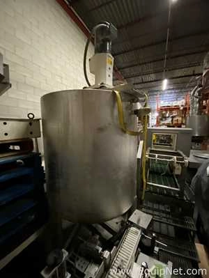 Approx 200 Gallon Stainless Steel Jacketed Tank on Load Cells