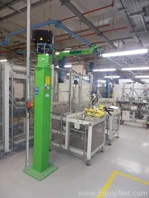 Indeva 2ALOR Vertical Pillar Mounted 2.6 m High 100 Kgs SWL Swinging Arm Hoist