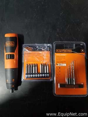 Black and Decker Rechargeable Screwdriver with Miscellaneous Accessories