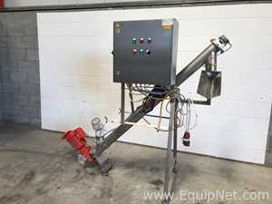 Van Beek Portable Stainless Steel Screw Elevator Conveyor