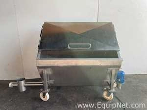 NNP Bulk Stainless 200Kg Hopper with Stainless Screw Outfeed Screw Length 2100mm
