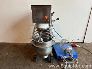 BearAR60 60Kg Planetary Mixer Variable Speed Complete with Bowl Beater and Whisk and Cart