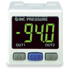 SMC | PSE300 Series, 2-Color Display Digital Pressure Sensor Controller