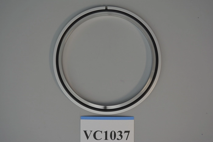 Vacuum Components | ISO160 Centering Ring with Outer Ring (USA) #304 Viton (Black) AL