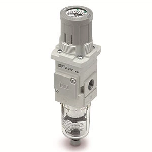 SMC | AWG_K Series, Filter Regulator with Built-in Pressure Gauge with Backflow Function