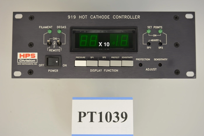 Plasmatherm | MKS 919, Hot Cathode Controller
