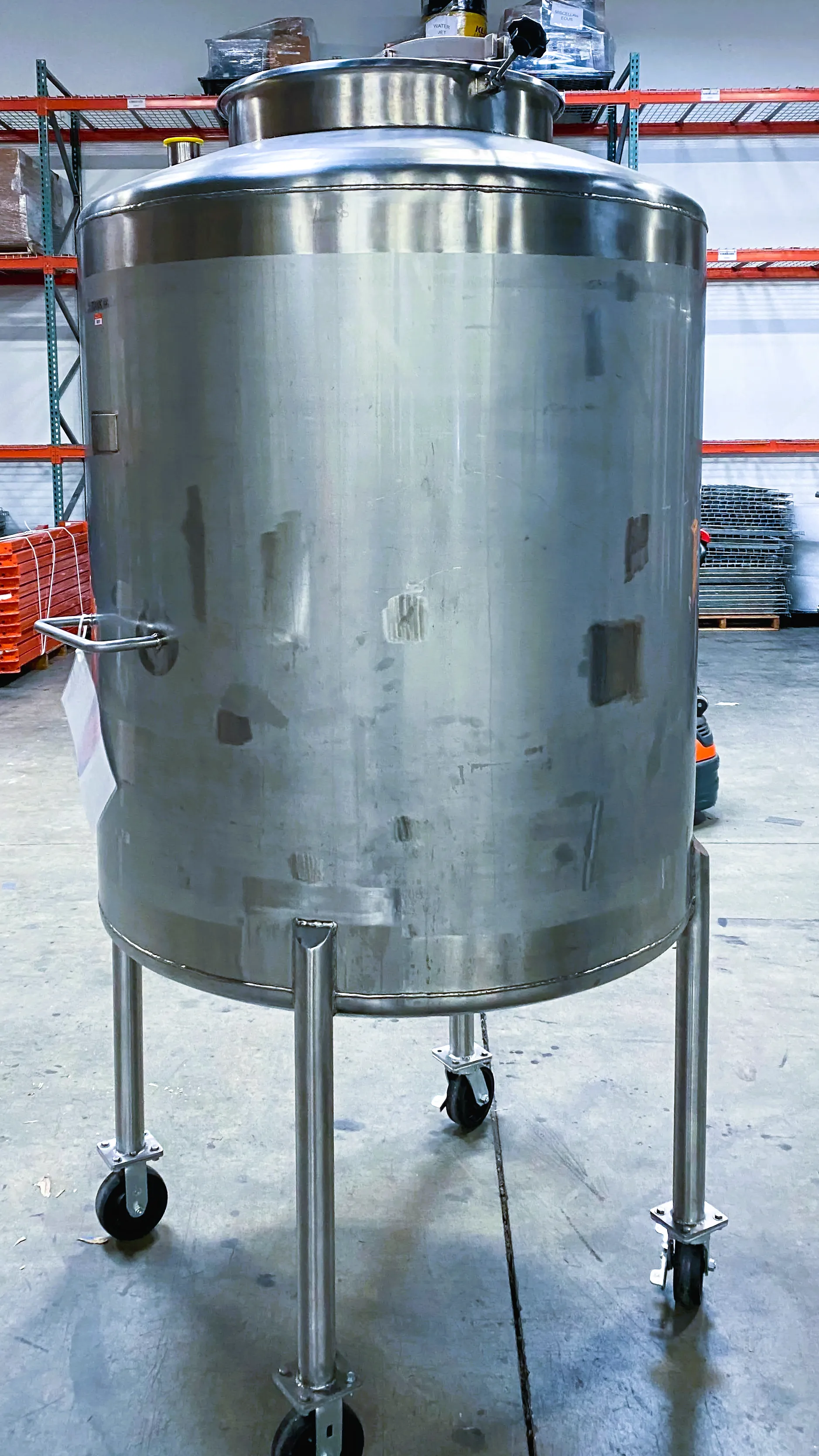 MXD 300 GALLON 316 STAINLESS STEEL DISHED BOTTOM/ TOP TANK