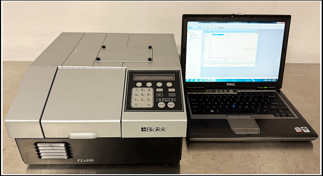 Bio-Tek FLx800 MultiMode Fluorescence & Luminescence BioTek Reader w WARRANTY