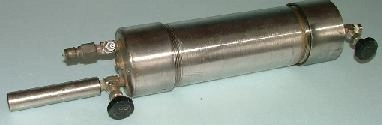 SAMPLE CYLINDER? 3" DIAMETER WITH SCREW ON TOPS, 1000 ML CAPACITY, STAINLESS STEEL CONSTRUCTION cli