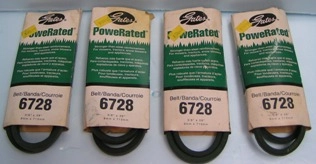 GATES POWER RATED BELT 3/8" X 28" OR 9 MM X 710 MM, NO: 6728