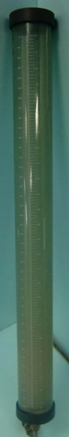 EXCELON-R-4000 SCHEDULE 40 3" PLASTIC CC4000 USGPH GRADUATED CYLINDER (TUBE) 0-4000 ML 0-127 USGPH (