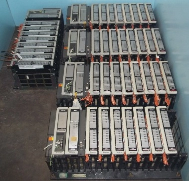 MODICON 800 SERIES PROGRAMMABLE CONTROL RACKS: RACK 1= MODEL: AS-H827-103 : H-24417 CONSISTING OF TH