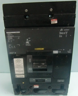 SQUARE D MH 600 A CIRCUIT BREAKER MHL366006139 INTERRUPTING RATING 240V~ 65 KA 50/60HZ 480V~ 65 KA 6