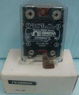 OMEGA ENGINEERING INC SOLID STATE RELAY SSR330AC25 WITH HEAT SINK 24-330 VAC 25 AMP 100-280 VAC CON
