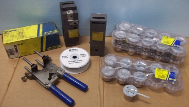 LOT ERICO CADWELD FORGING WELDING MATERIAL CONSISTING OF: (1) ERICO CADWELD FORGING BLOCK VSC2Q, ART