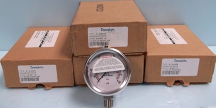 SWAGELOK TYPE: GI GAUGE RANGE: 200 PSI/BAR CONN: &frac14;" NPT LM : PGI-63C-PG20-LAOX 071