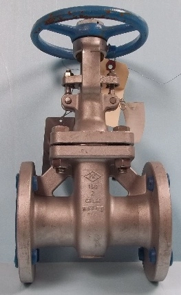 VALVE CO LTD BOLTED BONNET 2" 150 FLANGED STAINLESS STEEL GATE VALVE, A6FD1, PR8, BODY CF8M, SEAT H
