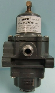 FISHER LOC 870 TYPE: FS-67CFR-226 PRESSURE REGULATOR MAX SUPPLY 250 PSI SPG RANGE 0-125 PSI click