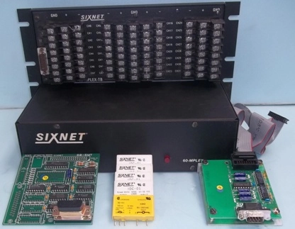 DIGITRONICS SIXNET PRODUCT MODEL NO 60-MPLEX-32 :10100E933805 WITH 4 SIXNET IDC-01 INPUT 10-32 VDC