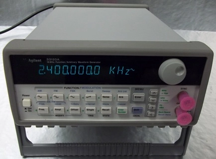 AGILENT 33120A, 15 MHZ FUNCTION/ARBITRARY WAVEFORM GENERATOR, US36044827, 33120A, 45-440 HZ, 120/127