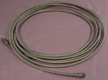 30FT STAINLESS STEEL BRAIDED METAL HOSE, W/FITTINGS, SWAGELOK-3168RF