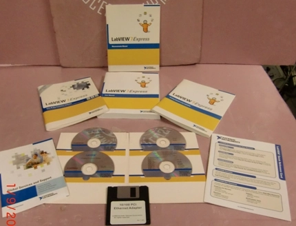 NATIONAL INSTRUMENTS, LABVIEW 7 EXPRESS, NEW VERSION 71, SOFTWARE (4 CDS 1 FLOPPY DISC), GLOBAL SER