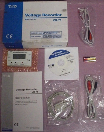 TANDD VOLTAGE RECORDER AND LOGGER MODEL: VR-71, THE VR-71 DATA LOGGER MEASURES AND RECORDS VOLTAGE S