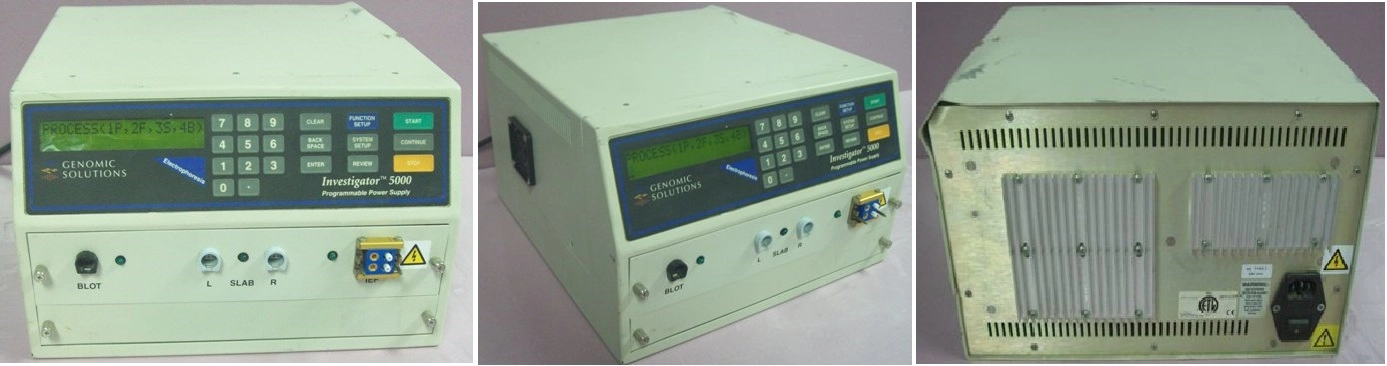 GENOMIC SOLUTIONS INVESTIGATOR 5000 PROGRAMMABLE POWER SUPPLY ELECTROPHORESIS, EQUIPMENT, : 349, GRO