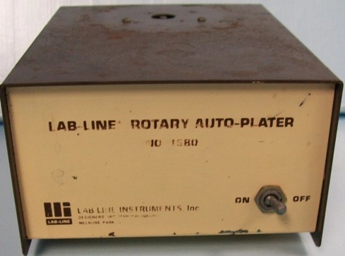 LAB-LINE ROTARY AUTO-PLATER, NO 1580, MISSING STAGE SOLD FOR PARTS ONLY 