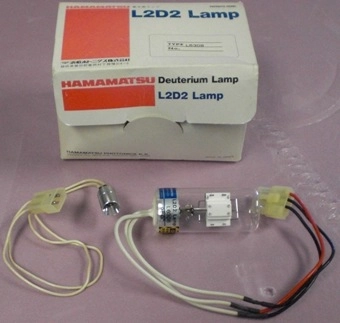 HAMAMATSU DEUTERIUM LAMP, L2D2 LAMP, TYPE: L6308, 9803 