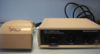 AMERICAN MICROSYSTEMS MICRO SCANNER RS-23Z PORT WITH OPTICON LASER SCANNER
