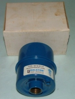 BALSTON FILTER PRODUCTS TYPE: 18/18-371 H, MAXIMUM PRESSURE 20 PSIG (NEW)  