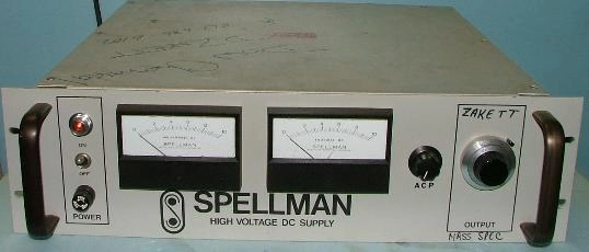 SPELLMAN HIGH VOLTAGE DC SUPPLY REV 406 DESCRIPTION LR31219/G-3337 ISRIOPN 60/ACP/OIL RHSR, MODEL RH