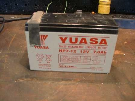 YUASA NON-SPILL ABLE SEALED RECHARGEABLE LEAD-ACID BATTERY PA19612