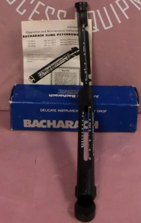 BACHARACH INSTRUMENT COMPANY SLING PSYCHROMETER INCLUDES 1 OPERATION AND MAINTENANCE INSTRUCTION BO