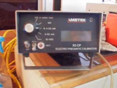 AMETEK CONTROLS DIVISION, 93 CP ELECTRO-PNEUMATIC CALIBRATOR, MODEL 93CPSG0415A06 AM2-2, 345523-4, 4