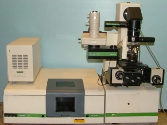 BIO-RAD DIGILAB DIVISION FTS-40 FT-IR WITH MICROSCOPE, 1 : 0990853061-373 UMA -300A 110:AC VOLTS:6