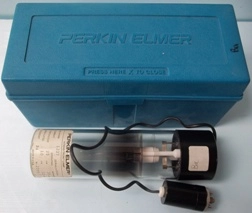 PERKIN ELMER INTENSITRON LAMP, PART NO: 1237, NO: 25438, CURRENT OPERATING / MAXIMUM CONTINUOUS: 25 