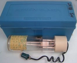 PERKIN ELMER INTENSITRON LAMP, PART NO: 1237, NO: 25438, CURRENT OPERATING / MAXIMUM CONTINUOUS: 25 