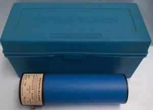 PERKIN ELMER INTENSITRON LAMP, PART NO: 303-6017, NO: 497133, CURRENT OPERATING MAXIMUM CONTINUOUS: 