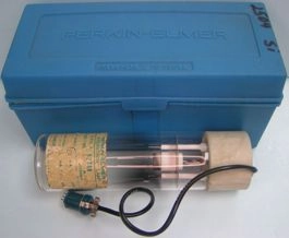 PERKIN ELMER INTENSITRON LAMP, PART NO: 303-6047, OPERATING MAXIMUM CONTINUOUS: DC 25 MA / 40 MA, MO