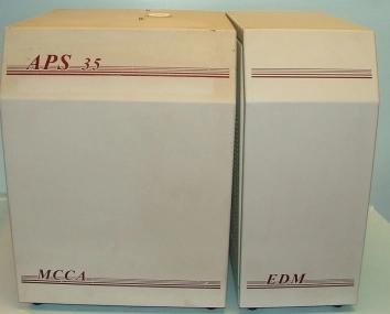 APS 35 MCCA APS TECHNOLOGIES MODEL APS35CFM 96K35B 115VAC/12A 230VAC/6A 50/60HZ WITH EDM DETECTOR EC