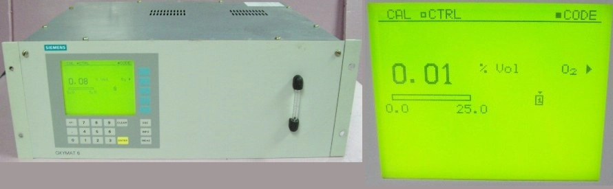 SIEMENS OXYMAT 6, MODEL: OXYMAT6E , : 7MB2021-1EA00-OCAI-Z, E20 , FNR: N1-U6-0490,100-120 V, 48-63 H