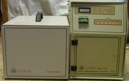 ANTEK INSTRUMENTS, (PAC) PETROLEUM ANALYZER CO SULFUR CHEMIUMINESCENCE DETECTOR SCLD MODEL: 704E, W