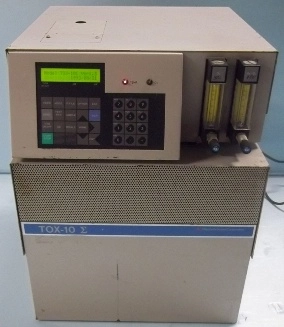 MITSUBISHI KASEI CORPORATION TOX-10E, SULFUR CHLORINE ANALYZER, MODEL TOX-10E-R, NO: 75RO2343, AC 10