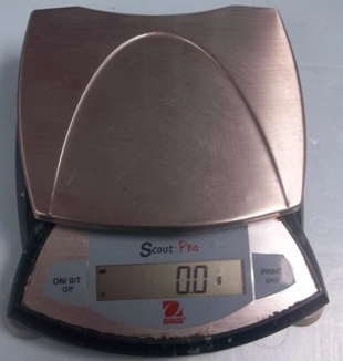 OHAUS TOP LOADING SCALE / BALANCE MODEL SCOUT PRO SP2001 : B315224668 MAX, 2000G D=01 GRAM CAL WT 2