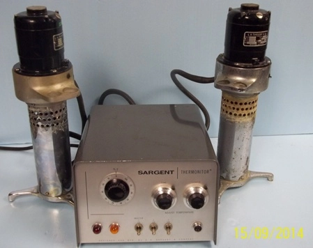 SARGENT THERMONITOR CONTROL UNIT MODEL: S-W : 568019, CAT NO S-82055, 115V, 50/60HZ, WITH 2) SARG