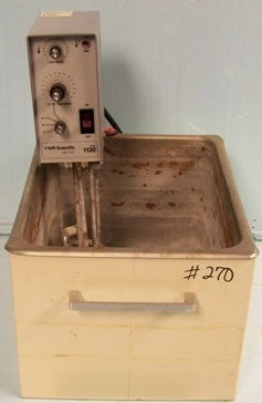 VWR SCIENTIFIC MODEL 1120, VARIABLE HEAT CIRCULATOR IN A SMALL BATH # 311971, V/PH/HZ 120/1/60, 86A