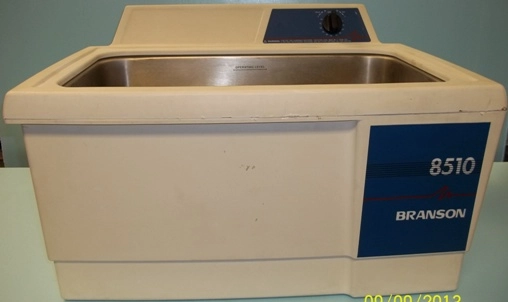 BRANSON 8510 SONICATOR ULTRASONIC BATH MODEL: 8510R-MT : RPA030601469E EDP: CPN-952-816, INPUT: 117