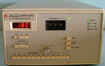 SHIMADZU UV-VIS SPECTROPHOTOMETRIC DETECTOR MODEL SPD-64V 00100 S